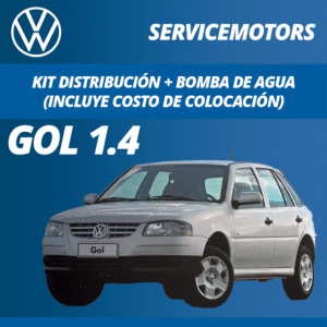 Cambio de Correa Volkswagen Gol Power 1.4L C/AA/DH (10% Reserva)