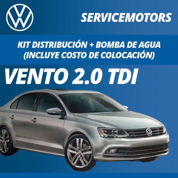 Cambio de Correa Volkswagen Vento 2.0 TDI (10% Reserva)